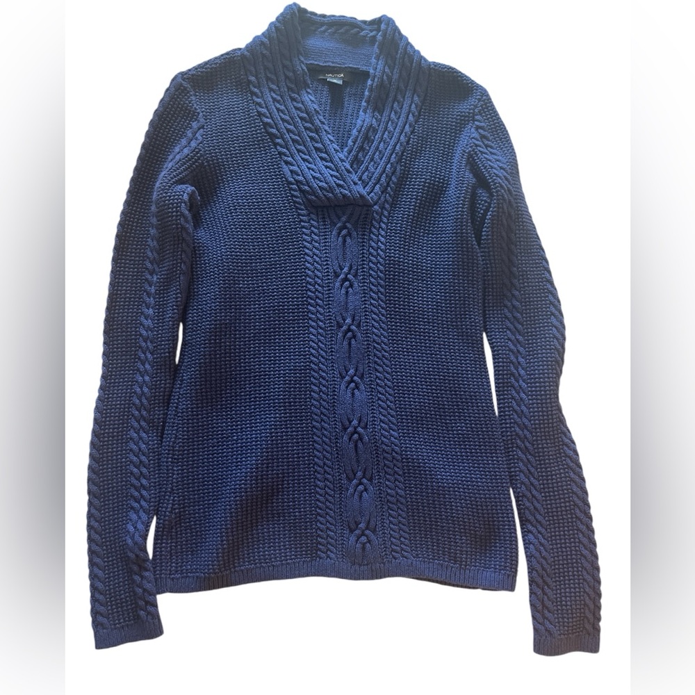 Women’s Nautica size M v neck sweater royal blue.